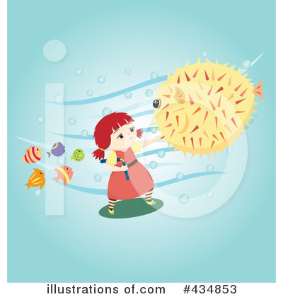 Royalty-Free (RF) Blowfish Clipart Illustration by Cherie Reve - Stock Sample #434853