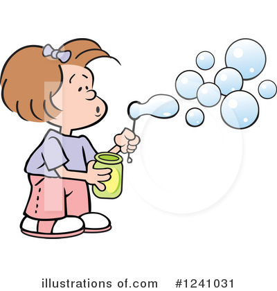 Royalty-Free (RF) Blowing Bubbles Clipart Illustration by Johnny Sajem - Stock Sample #1241031