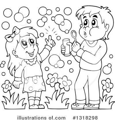 Blowing Bubbles Clipart #1318298 by visekart
