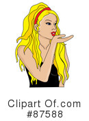 Blowing Kisses Clipart #87588 by Pams Clipart
