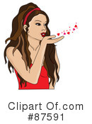 Blowing Kisses Clipart #87591 by Pams Clipart