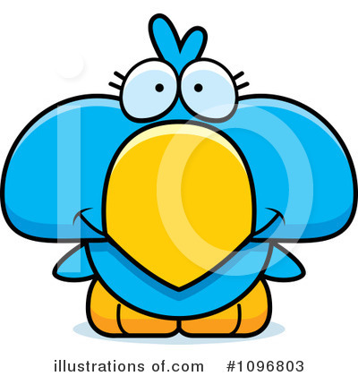Royalty-Free (RF) Blue Bird Clipart Illustration by Cory Thoman - Stock Sample #1096803