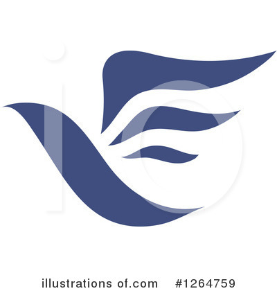 Royalty-Free (RF) Blue Bird Clipart Illustration by Vector Tradition SM - Stock Sample #1264759