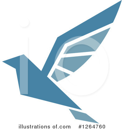 Blue Bird Clipart #1264760 by Vector Tradition SM
