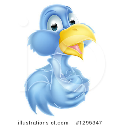 Royalty-Free (RF) Blue Bird Clipart Illustration by AtStockIllustration - Stock Sample #1295347