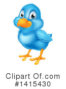 Blue Bird Clipart #1415430 by AtStockIllustration
