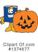 Blue Book Clipart #1374677 by Mascot Junction