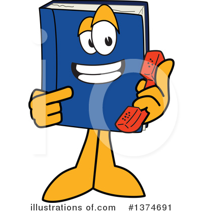 Blue Book Clipart #1374691 by Mascot Junction