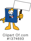 Blue Book Clipart #1374693 by Mascot Junction