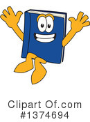 Blue Book Clipart #1374694 by Mascot Junction