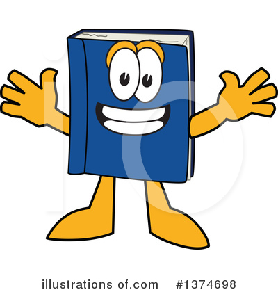 Blue Book Clipart #1374698 by Mascot Junction