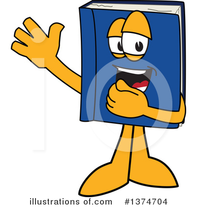 Royalty-Free (RF) Blue Book Clipart Illustration by Mascot Junction - Stock Sample #1374704
