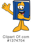 Blue Book Clipart #1374704 by Mascot Junction