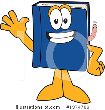Blue Book Clipart #1374706 by Mascot Junction