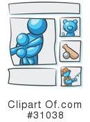 Blue Collection Clipart #31038 by Leo Blanchette