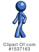 Blue Design Mascot Clipart #1537163 by Leo Blanchette