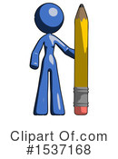 Blue Design Mascot Clipart #1537168 by Leo Blanchette