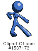 Blue Design Mascot Clipart #1537173 by Leo Blanchette