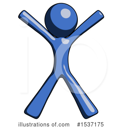 Royalty-Free (RF) Blue Design Mascot Clipart Illustration by Leo Blanchette - Stock Sample #1537175