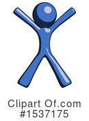 Blue Design Mascot Clipart #1537175 by Leo Blanchette