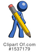 Blue Design Mascot Clipart #1537179 by Leo Blanchette