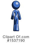 Blue Design Mascot Clipart #1537190 by Leo Blanchette
