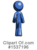 Blue Design Mascot Clipart #1537196 by Leo Blanchette