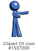 Blue Design Mascot Clipart #1537200 by Leo Blanchette