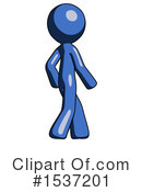 Blue Design Mascot Clipart #1537201 by Leo Blanchette