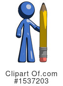 Blue Design Mascot Clipart #1537203 by Leo Blanchette