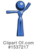Blue Design Mascot Clipart #1537217 by Leo Blanchette