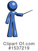 Blue Design Mascot Clipart #1537219 by Leo Blanchette