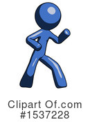 Blue Design Mascot Clipart #1537228 by Leo Blanchette