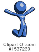 Blue Design Mascot Clipart #1537230 by Leo Blanchette