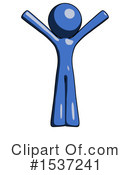 Blue Design Mascot Clipart #1537241 by Leo Blanchette