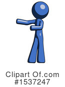 Blue Design Mascot Clipart #1537247 by Leo Blanchette