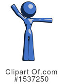Blue Design Mascot Clipart #1537250 by Leo Blanchette
