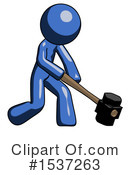 Blue Design Mascot Clipart #1537263 by Leo Blanchette
