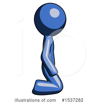 Royalty-Free (RF) Blue Design Mascot Clipart Illustration by Leo Blanchette - Stock Sample #1537282