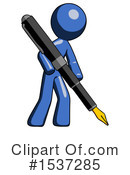 Blue Design Mascot Clipart #1537285 by Leo Blanchette