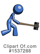 Blue Design Mascot Clipart #1537288 by Leo Blanchette