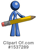 Blue Design Mascot Clipart #1537289 by Leo Blanchette
