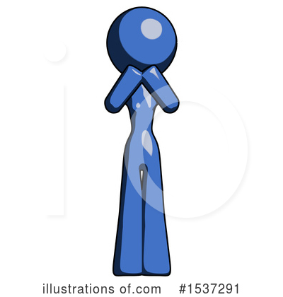 Royalty-Free (RF) Blue Design Mascot Clipart Illustration by Leo Blanchette - Stock Sample #1537291