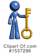 Blue Design Mascot Clipart #1537296 by Leo Blanchette