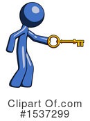 Blue Design Mascot Clipart #1537299 by Leo Blanchette