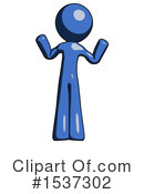 Blue Design Mascot Clipart #1537302 by Leo Blanchette