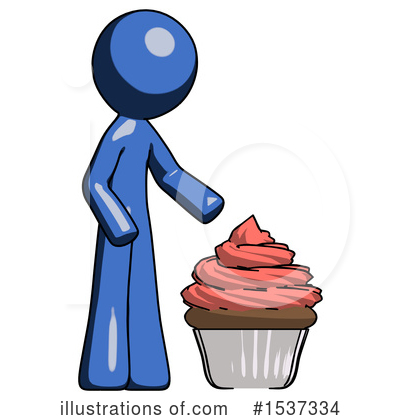 Royalty-Free (RF) Blue Design Mascot Clipart Illustration by Leo Blanchette - Stock Sample #1537334