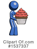 Blue Design Mascot Clipart #1537337 by Leo Blanchette