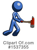 Blue Design Mascot Clipart #1537355 by Leo Blanchette