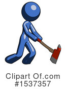 Blue Design Mascot Clipart #1537357 by Leo Blanchette